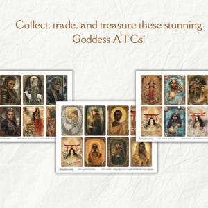 May include: A set of 12 colorful, illustrated cards featuring various goddesses. Each card has a unique design and features a different goddess. The cards are perfect for collectors, artists, and anyone who loves mythology.