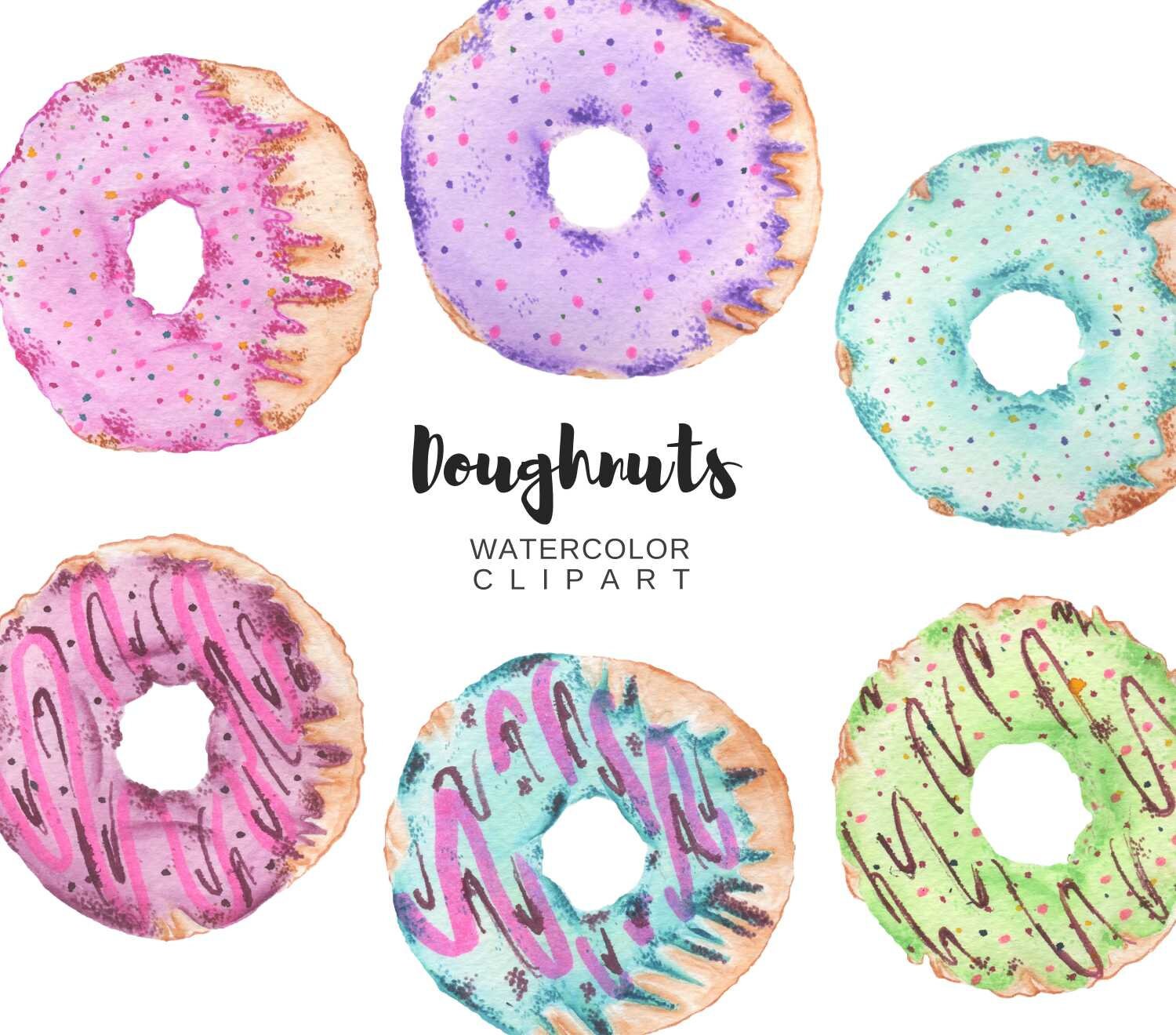 Donuts Clipart png transparent Hintergrund Donuts Clipart - Etsy.de