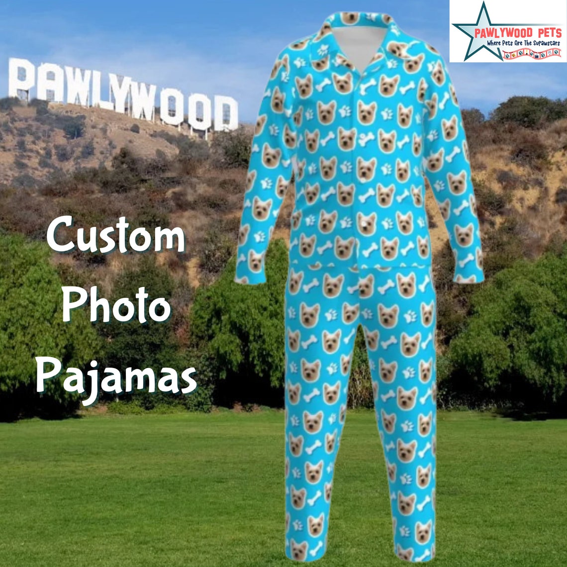 Photo Pajamas Custom Pajamas Pet Custom Face Pajama Custom Etsy