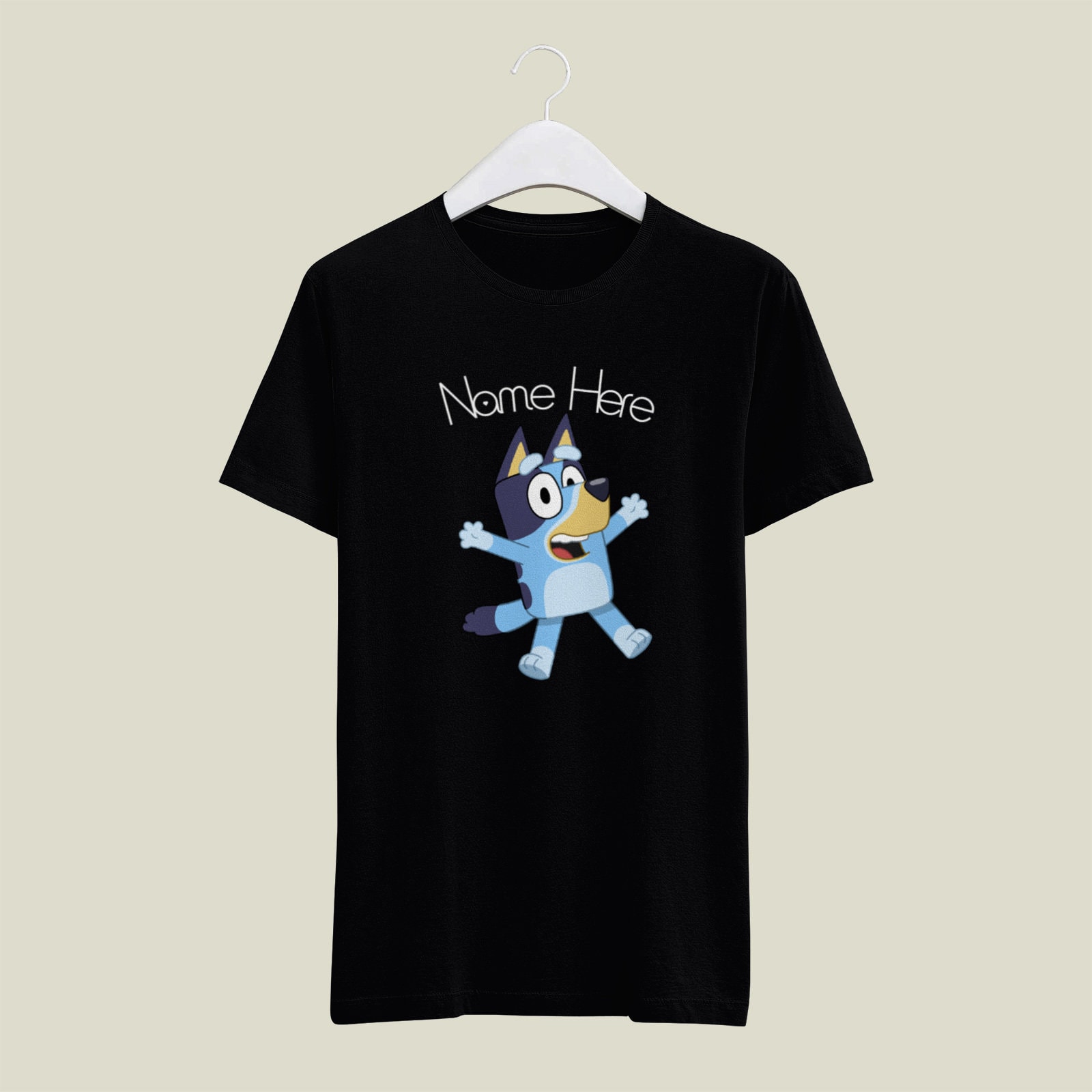 Conjunto de Cumpleaños sudadera, camiseta y cubrepañal con volantes de  Bluey con inicial y nombre
