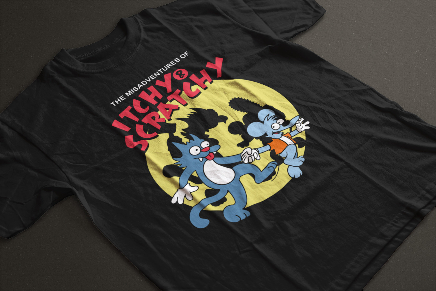 Itchy Scratchy Shirt - Etsy Itchy Scratchy Shirt - Etsy