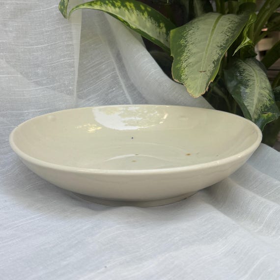 Imperfect Glossy White Bowl