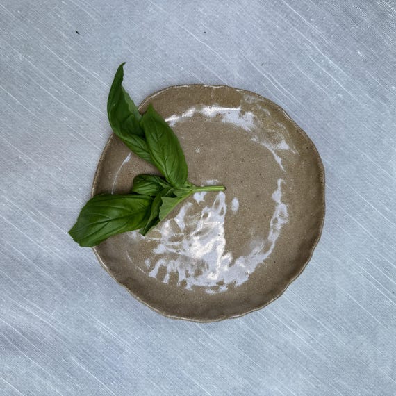 Small Pinched Stoneware Plate