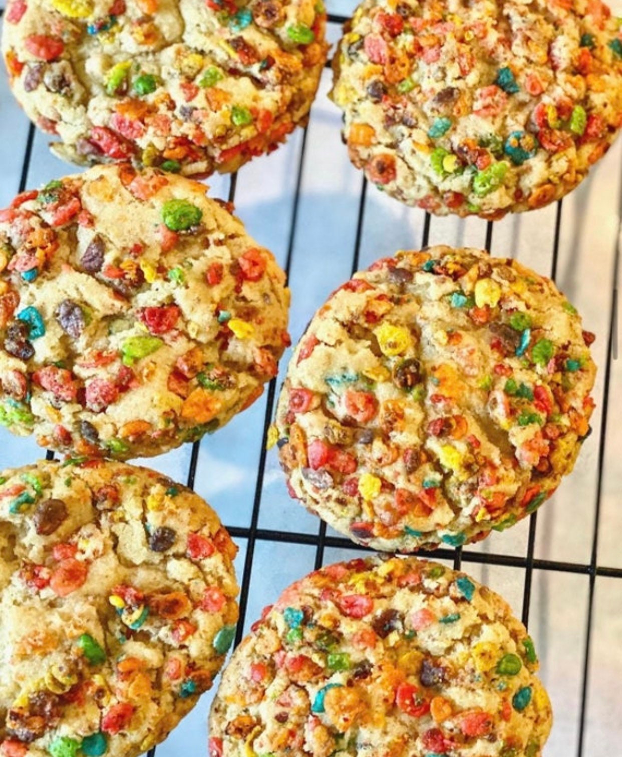 12 BIG Fruity Pebble Cookies Etsy