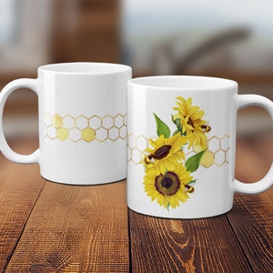 Sunflowers & Bees Mug