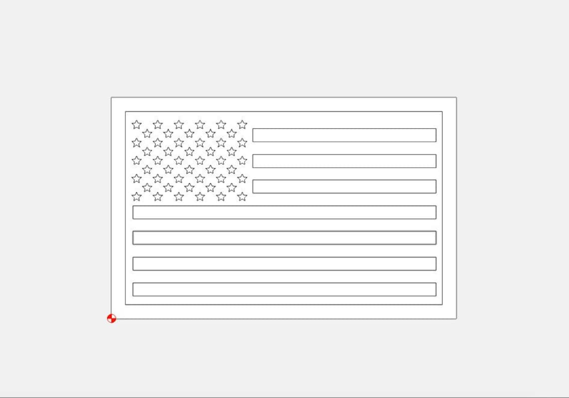 American Flag file Dxf File Svg File Pdf File png File Etsy