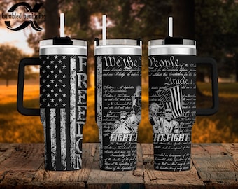 My, ludzie Trump Freedom Wrap SVG na 40oz Tumbler/butelkę na wodę Tylko plik cyfrowy! Patriotyczny PNG Grawerowanie laserowe Kultowy MAGA