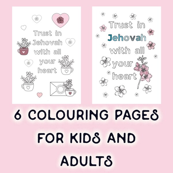 Jehovah Witness Coloring Pages - Etsy