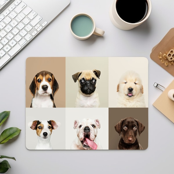 Personalized Multi Photos Mousepads, Custom Gallery Photo Mouse Pads, Desk Accessories, Mouse Pad With Your Photos, Office Gifts