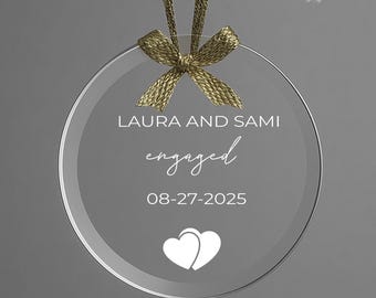 Decorazione in vetro personalizzata per matrimonio, regalo di anniversario
