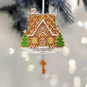 Gingerbread Home, New Home Christmas Ornaments, Our First Home Ornament, Ornaments 2023, Personalized New Home Ornaments