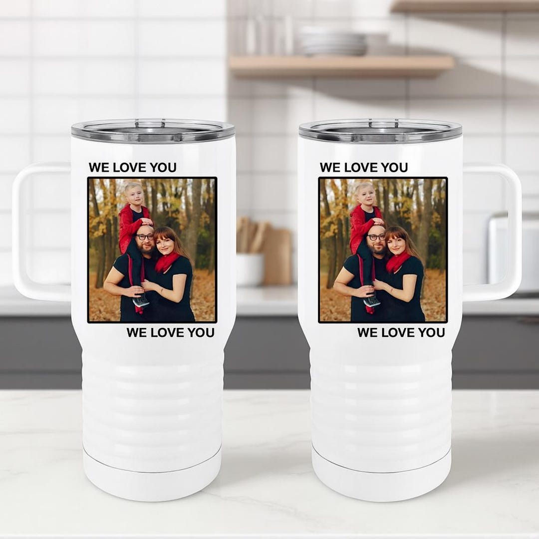 Custom Stainless Steel Tumbler, Anniversary Gift, Photo Travel Mug - Etsy