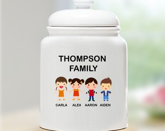 Personalized Cookie Jar, Housewarming Gift, Personalized Cookie Jar, Custom Cookie Jar, Personalized Home Decor, Ceramic Jar