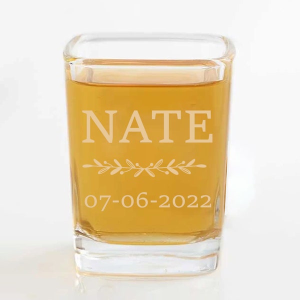 Etched Shot Glass Etsy