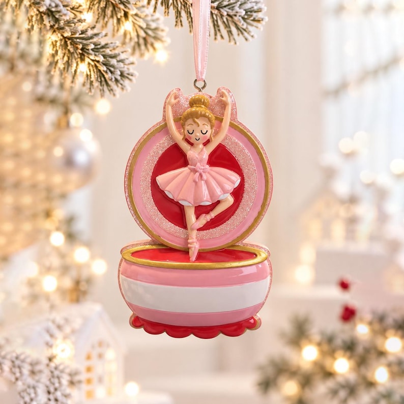 Personalized Ballerina Ornament 2026, Ballet Christmas Ornament, Custom ...