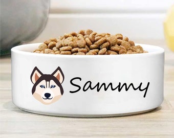 Personalized Pet Bowl, Custom Pet Bowl, Dog Gift, Ceramic Pet Bowl, Custom Cat and Dog Food Bowl, Pet Bowl