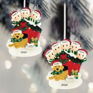 Family of Three Ornament, Personalized Christmas Ornament, Family of 3 Gift, Home Decor, Christmas Gift, Grandkids Ornaments, Christmas Gift