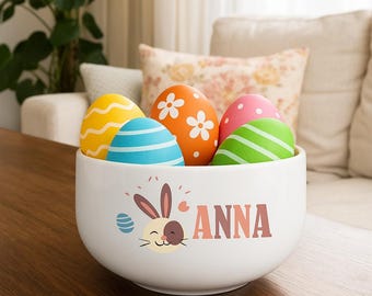 Ciotola in gres per bambini, perfetta per Pasqua.