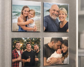 Magneti fotografici per frigorifero, foto ricordo personalizzate 2,5x2,5, decorazione per la casa