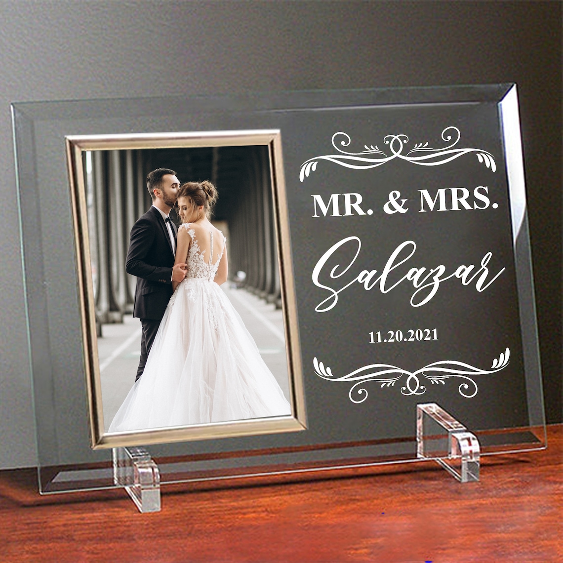 Glass Wedding Picture Frame for Wedding Souvenirs Wedding Etsy