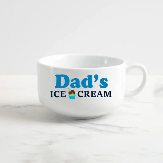 Personalized Ice Cream Bowl, Personalized Dad Cereal Bowl, Custom Ice Cream  Bowl, Father's Day Gift, For Dad, Snack Bowl Gift