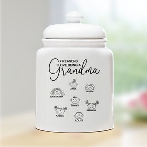 Personalized Cookie Jar, Housewarming Gift, Personalized Cookie Jar, Custom Cookie Jar, Personalized Home Decor, Ceramic Jar