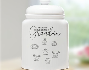 Personalized Cookie Jar, Housewarming Gift, Personalized Cookie Jar, Custom Cookie Jar, Personalized Home Decor, Ceramic Jar