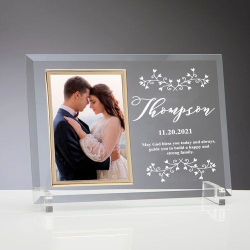 Engraved Wedding Frame Frame for Wedding Souvenirs Etsy