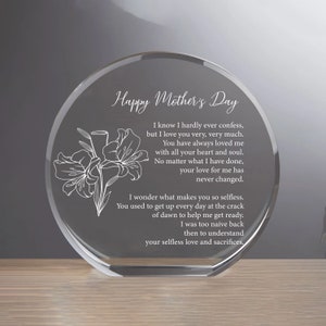 Personalized Keepsake Block, Mother&#39;s Day Gift, Birthday Gift, Awards Plaque, Sentimental Gift, Appreciation Plaque, Corporation Gift