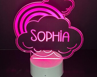 Personalized Name Night Light, Kids Room Decor, Custom LED Light