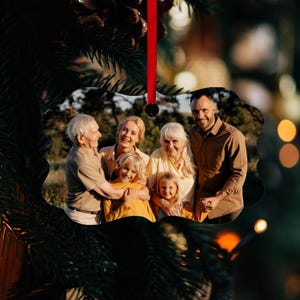 Custom Family Photo Ornaments Christmas, Family Picture Ornaments, Custom Photo Ornament, Custom Picture Ornament, Family Christmas Ornament