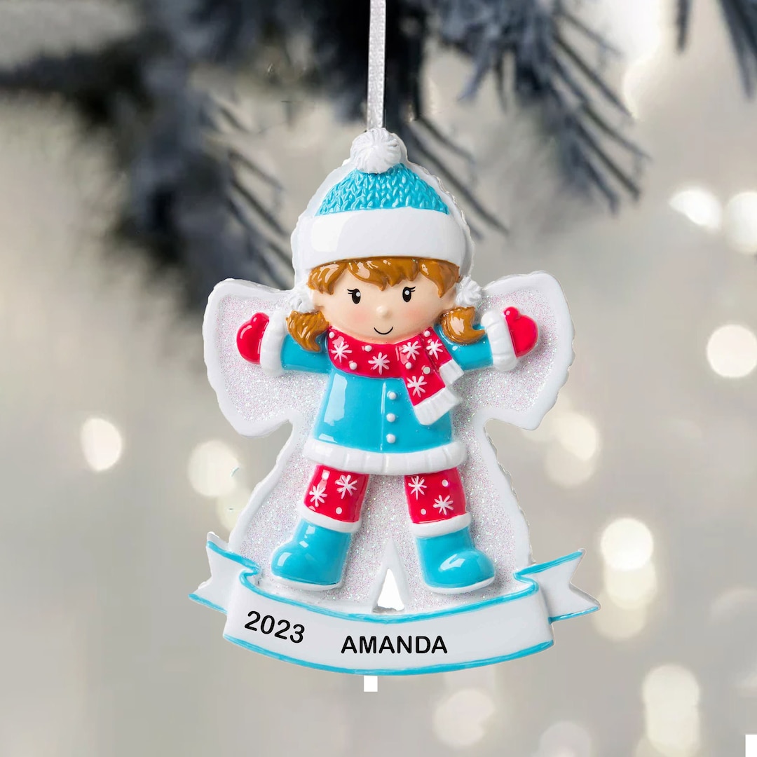 Personalized Girl Ornament Custom Snow Girl Ornament Little Etsy