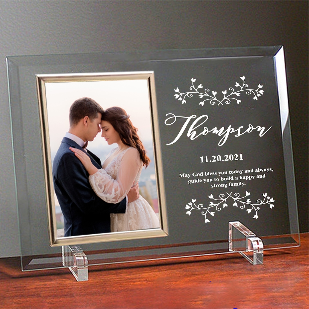Engraved Wedding Frame Frame for Wedding Souvenirs Etsy