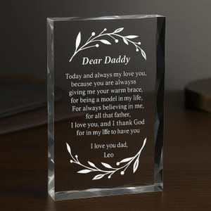 Custom Personalized Keepsake Block, Gift For Mom, Dad, Him, Her, Birthday, Girlfriend, Boyfriend, Sentimental Gift, Appreciation Plaque