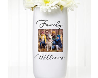 Personalized Ceramic Flower Vase, Custom Flower Vase, Mother's Day Gift, Gift for Mom, Personalized Gifts for Mom, Gift for her, Grandma