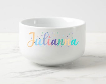 Personalized Bowl, Birthday Gifts, Valentine's Day Gift, Gift For him and Her, Cereal Bowl, Ice Cream Bowl, Popcorn Bowl Chili and Soup Bowl