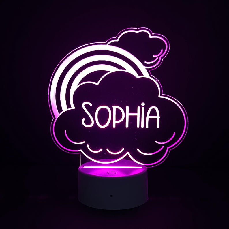 Personalized Night Light, Nursery Night Light, Name Light Night Gift