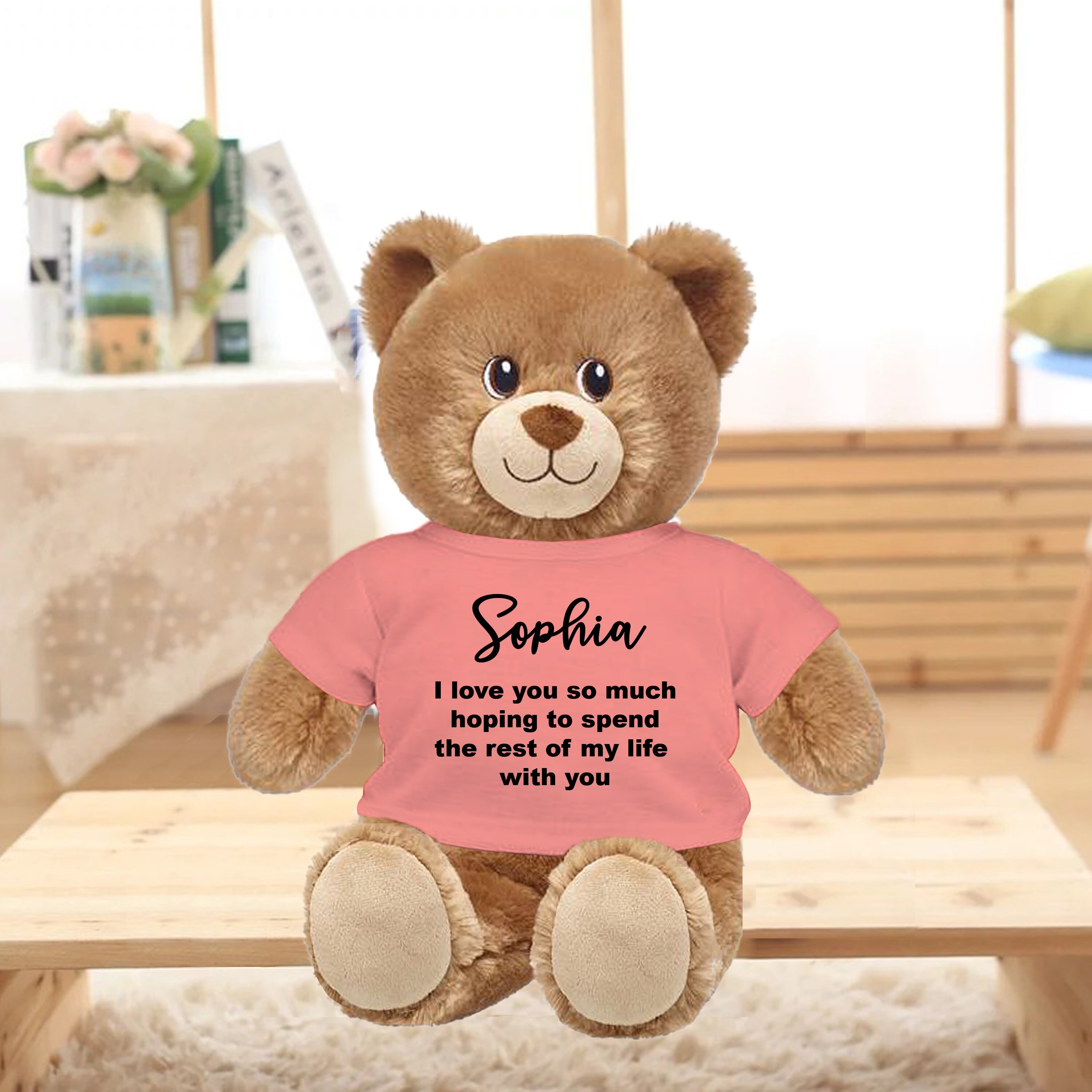 personalized plush bear