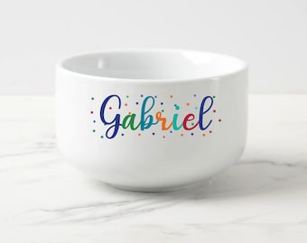 Personalisierte Steinzeug Schüssel, Benutzerdefinierte Kinder Geschenk