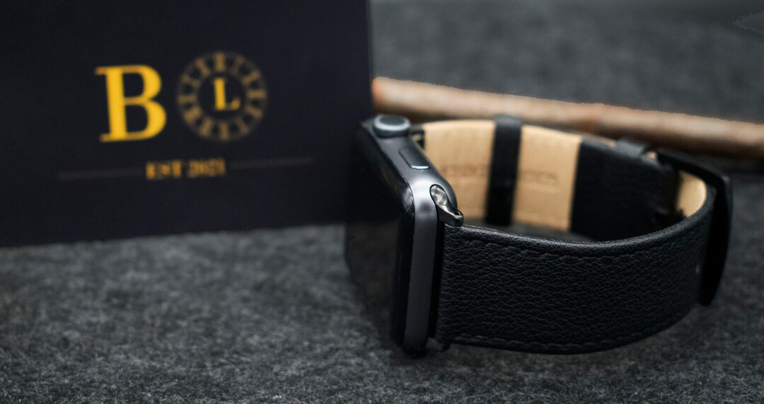 Embossed Leather Apple Watch Band - Large #16453 main image 1