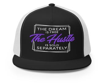 The Hustle Trucker Hat, Snapback Baseball Cap