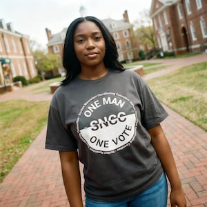 SNCC Inspired Black History T-Shirt, Boxy Fit