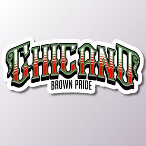 Chicano Sticker, Brown Pride Decal, Latino Culture, Ethnic Art Sticker, Cultural Pride, Chicano Art, Sticker for Laptop
