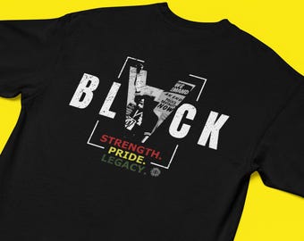 Black Pride Graphic Tee: Unisex Cotton Boxy T-Shirt