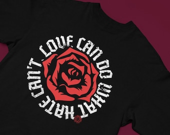 Love Rose Graphic T-Shirt: Combed Cotton Boxy Tee