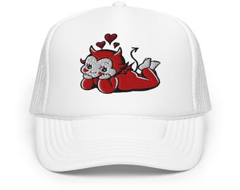 Little Devil Foam Trucker Hat, Playful Mesh Snapback