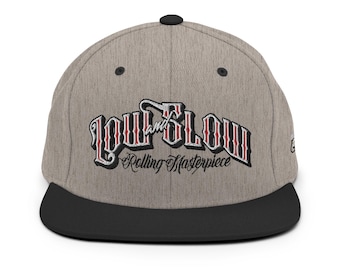 Low and Slow Snapback Hat: Lowrider Embroidered Cap