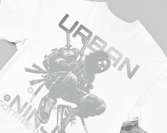 Camiseta Jordan 1 Neutral Grey, diseño Urban Ninja