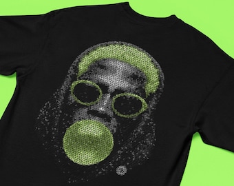 Boxig t-shirt: Urban stil med grafisk bomullstryck