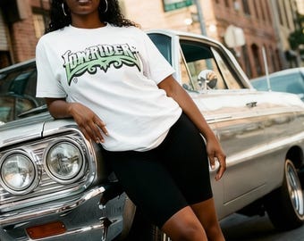 Boxy Lowrider T-Shirt, Modern Graphic Tee, Relaxed Fit